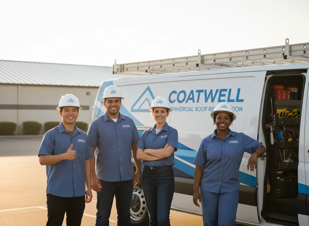 Commercial roof coating company in Encino, TX